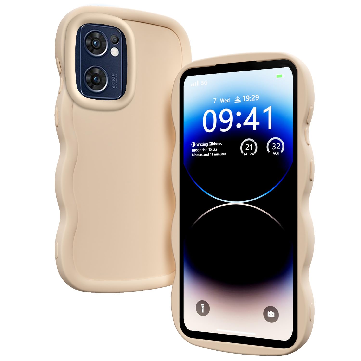 Funda Transparente Para OPPO Reno 10 5G / Reno 10 Pro 5G - Con Protector De Lente Y Marco De Metal, Color Azul