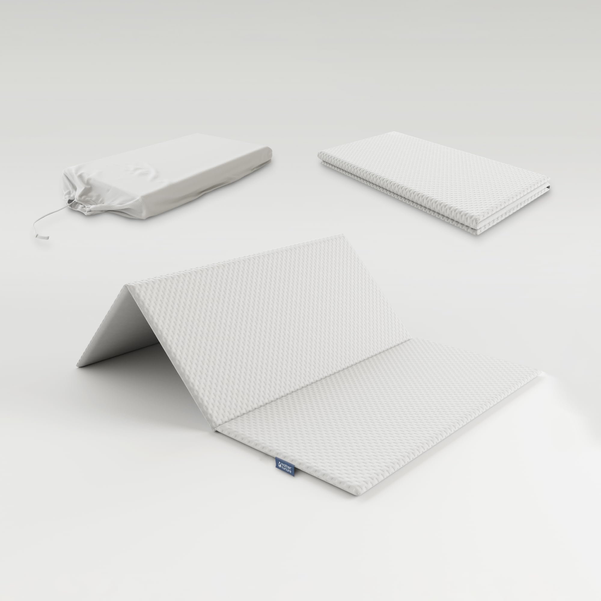 Classic Foam Foldable Mattress, White, 95 x 65 x 2.5 cm