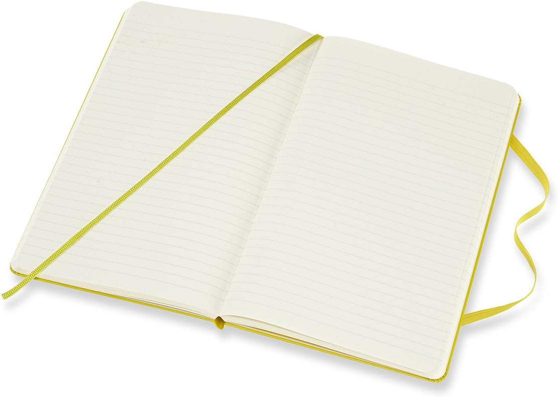 Moleskine Classic Notebook, Hard Cover, Large (5" x 8.25") Ruled/Lined, Dandelion Yellow, 240 Pages