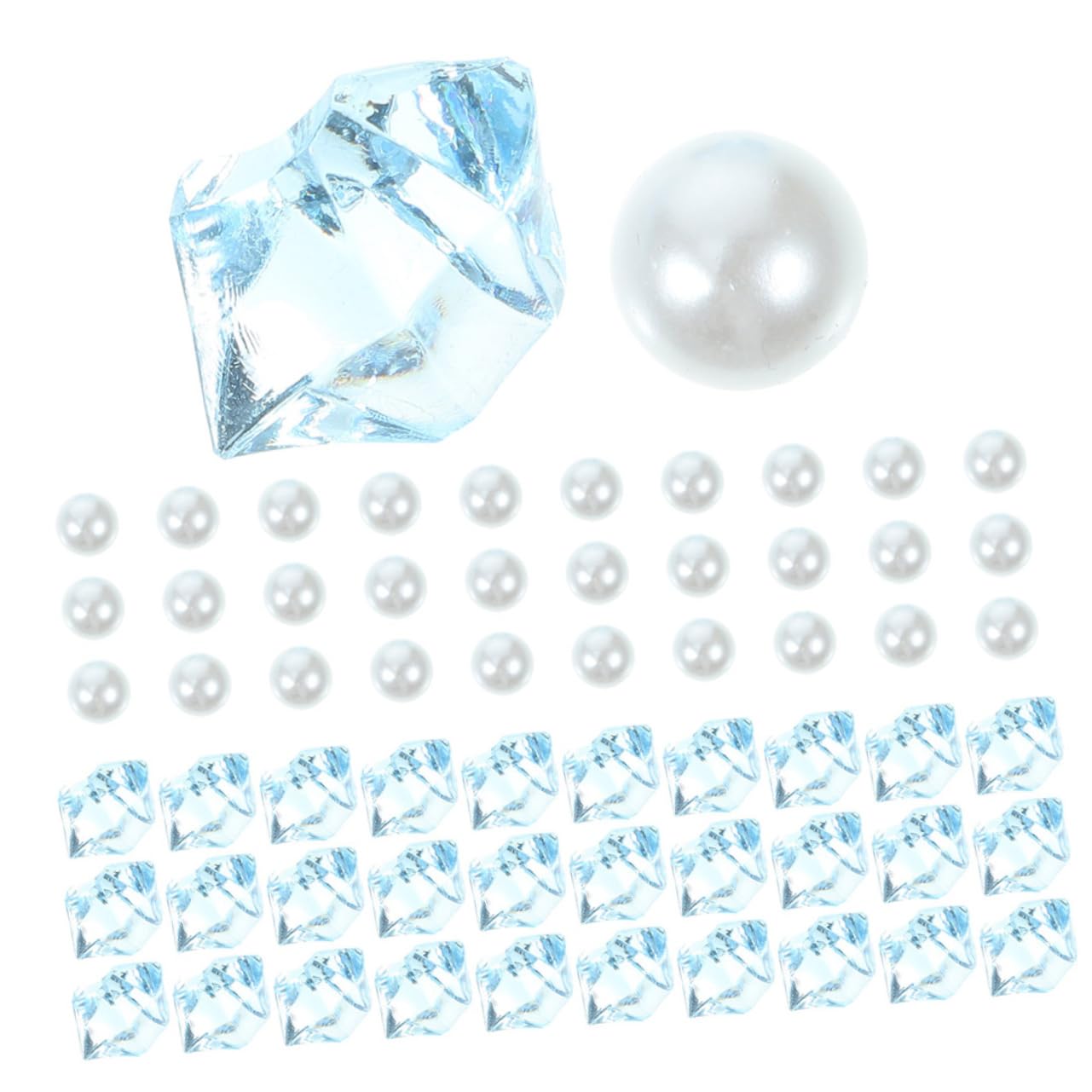 POPETPOP 1 Set Craft Gravel Decor Tank Aquarium Fish Vase Filler Faux Pearls Plants Beads Artificial Bead Rocks Flower Pot Stones Gardening Beads Stone Ornaments for Vases Plastic