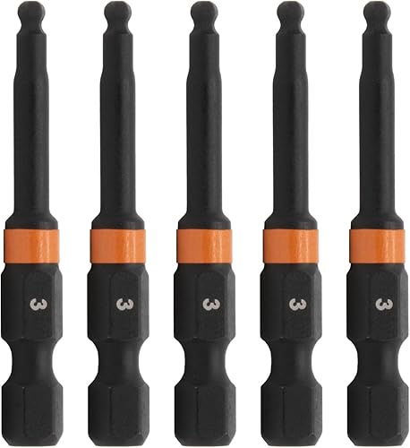 Broca hexagonal de punta de bola de 0.118 pulgadas - Railer Allen - Brocas hexagonales de acero S2 de liberación rápida 14 de 2 pulgadas, 0.118 in