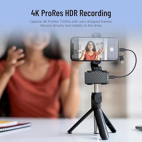 Miniatura 4 de Disco duro SSD portátil de 2 TB, hasta 2000 MBs, USB 3.2 Gen 2x2, unidad externa de estado sólido, dual USB-C y A, compatible con iPhone 151617,