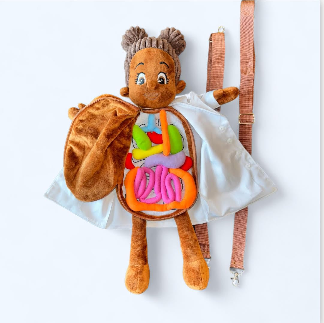 Human Body Model for Kids, Anatomy Toy, Human Body Organs, Preschool Educational Organ Plush Toys for Kids, Science Learning Kits, Body Organ Science Kits Sensory Toy (Girls)