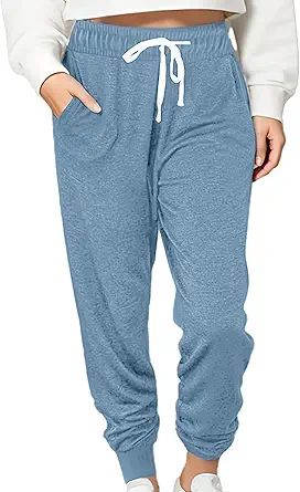 Women Baggy Sweatpants with Pockets Lounge Womens Pajama Pants Female Trouser