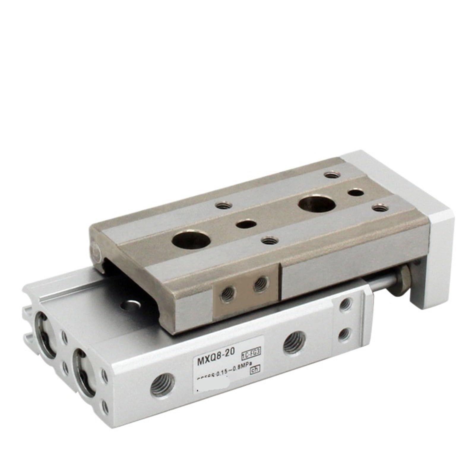 Vérin pneumatique MXQ6 rigide pour stopper les vibrations des tables de transfert