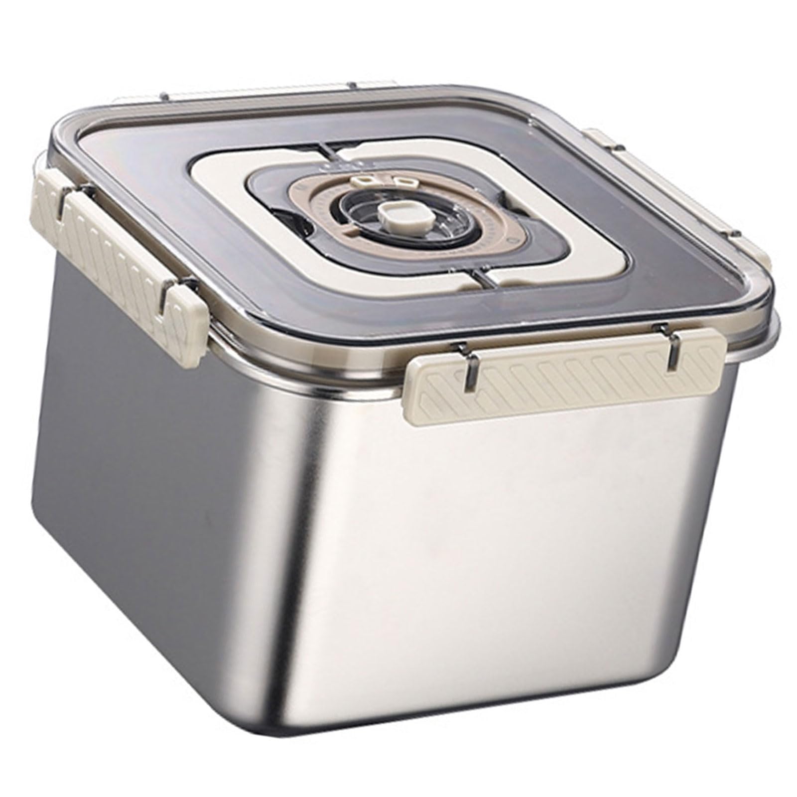 Premium Stainless Steel Bread Keeper 4500ML Square Shape with Easy Carry Handle and Dishwasher Safe Rustless Bread Storage Container Rustless Kitchen Planner Supervisor with Handle Dishwasher Safe Box