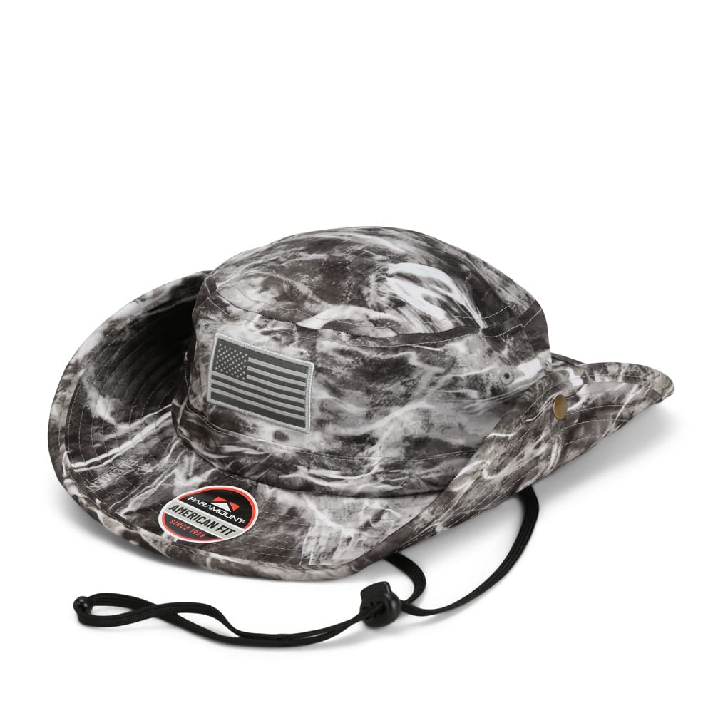 Paramount Outdoors Bayou American Flag Boonie Hat American Fit Design Floats