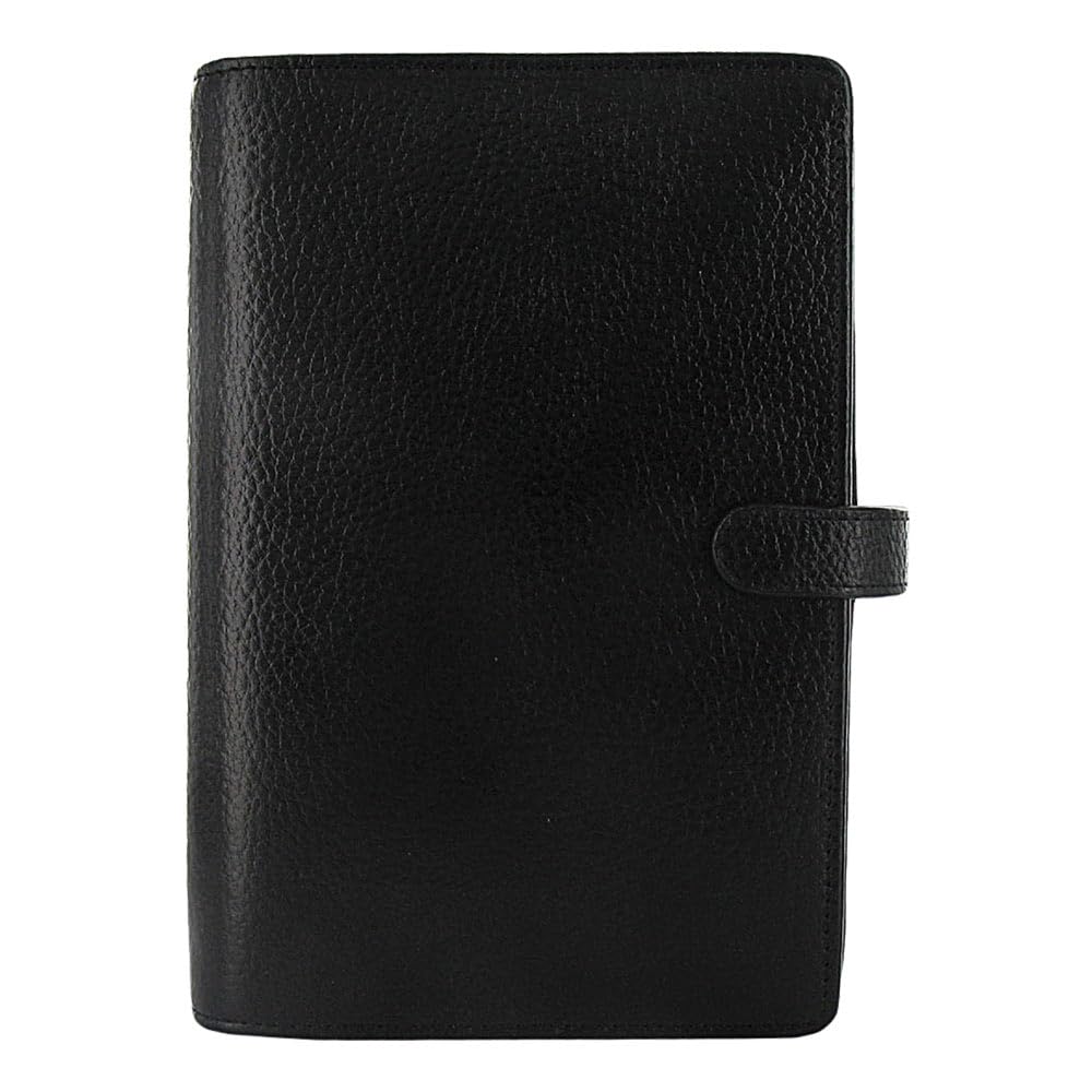 Filofax Finsbury Organizer, A5 Size, Black - Traditional Grained Leather, Six Rings, Week-to-View Calendar Diary, Multilingual, 2025 (C025368-25 - View #5