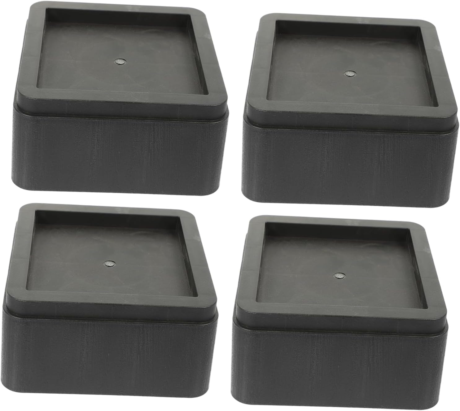 Garneck 4pcs Bed Frame Risers for Full Bed High Furniture Pads Non-Slip Rubber Base for Adjustable Table Desk Table Lifts Pad
