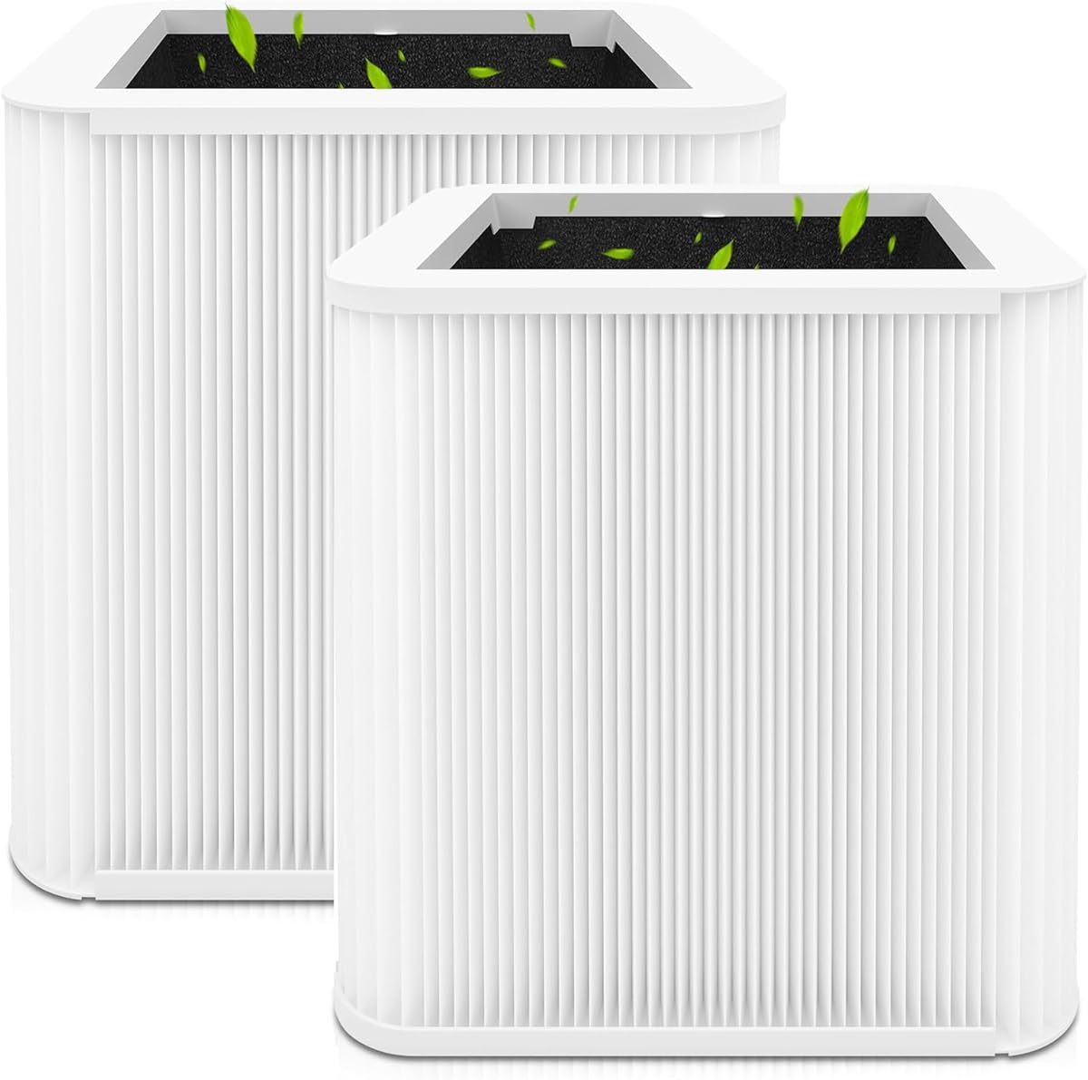 2 Pack 211+ Filter Replacement Compatible with 211+ Air Purifier, 2-in-1 H13 211+ HEPA Filter and Activated Carbon Filters