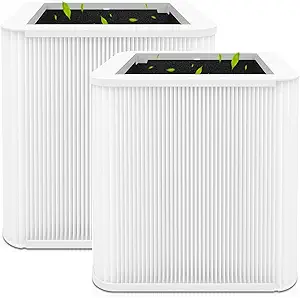 2 Pack 211+ Filter Replacement Compatible with 211+ Air Purifier, 2-in-1 H13 211+ HEPA Filter and Activated Carbon Filters