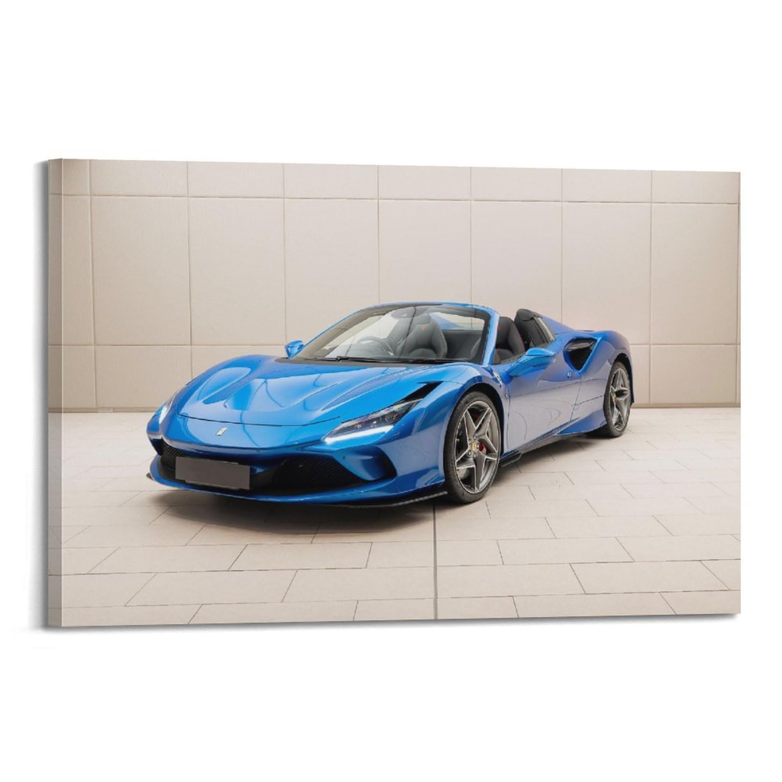 OKAHYS V8 Engine Supercar F8 Tributo Racing Poster Modern Decorative Canvas Prints - Ideal Wall Art for Family, Man Cave, Game Room, Boys & Girls Bedroom 20x30inch(50x75cm)