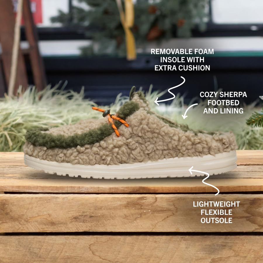 Image of HEYDUDE Men's Wally Cozy Slipper | Faux Shearling Upper