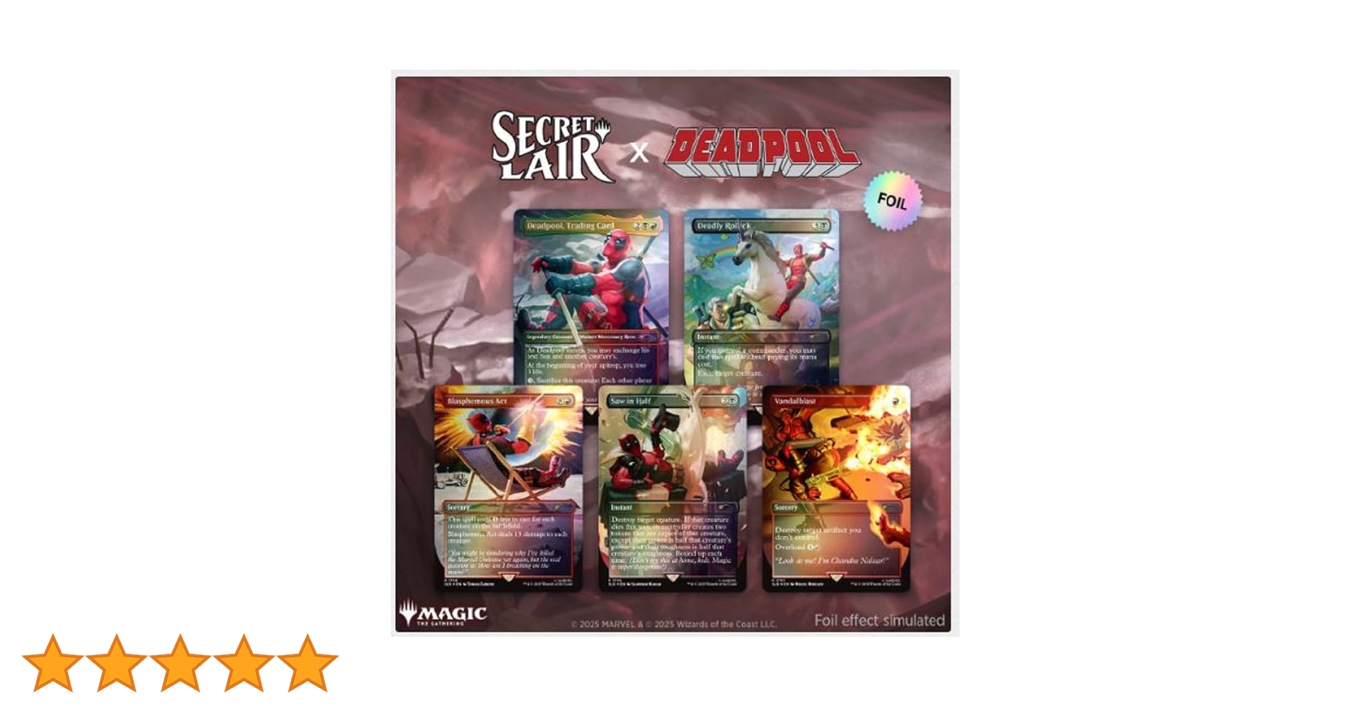 マジック：ザ・ギャザリング MTG SECRET LAIR Marvel's Deadpool foil Magic the Gathering Secret Lair x Marvel's Deadpool (Foil