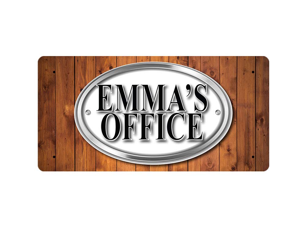 Mcmug White - Emma's Office - Metal Sign, Decorative Sign, 200Mm X 100Mm