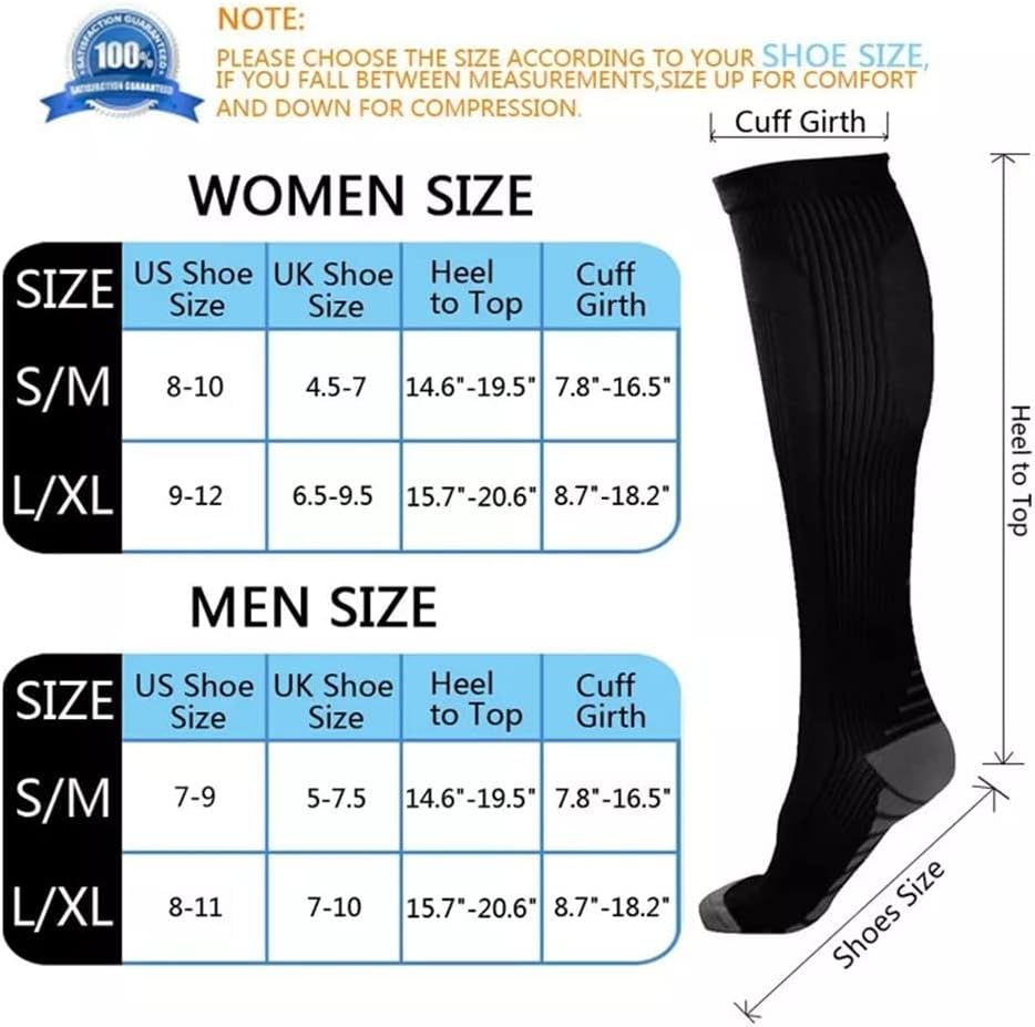 Running Men Women Compression Socks Sports Socks Unisex Outdoor Running Cycling Long Pressure Stockings