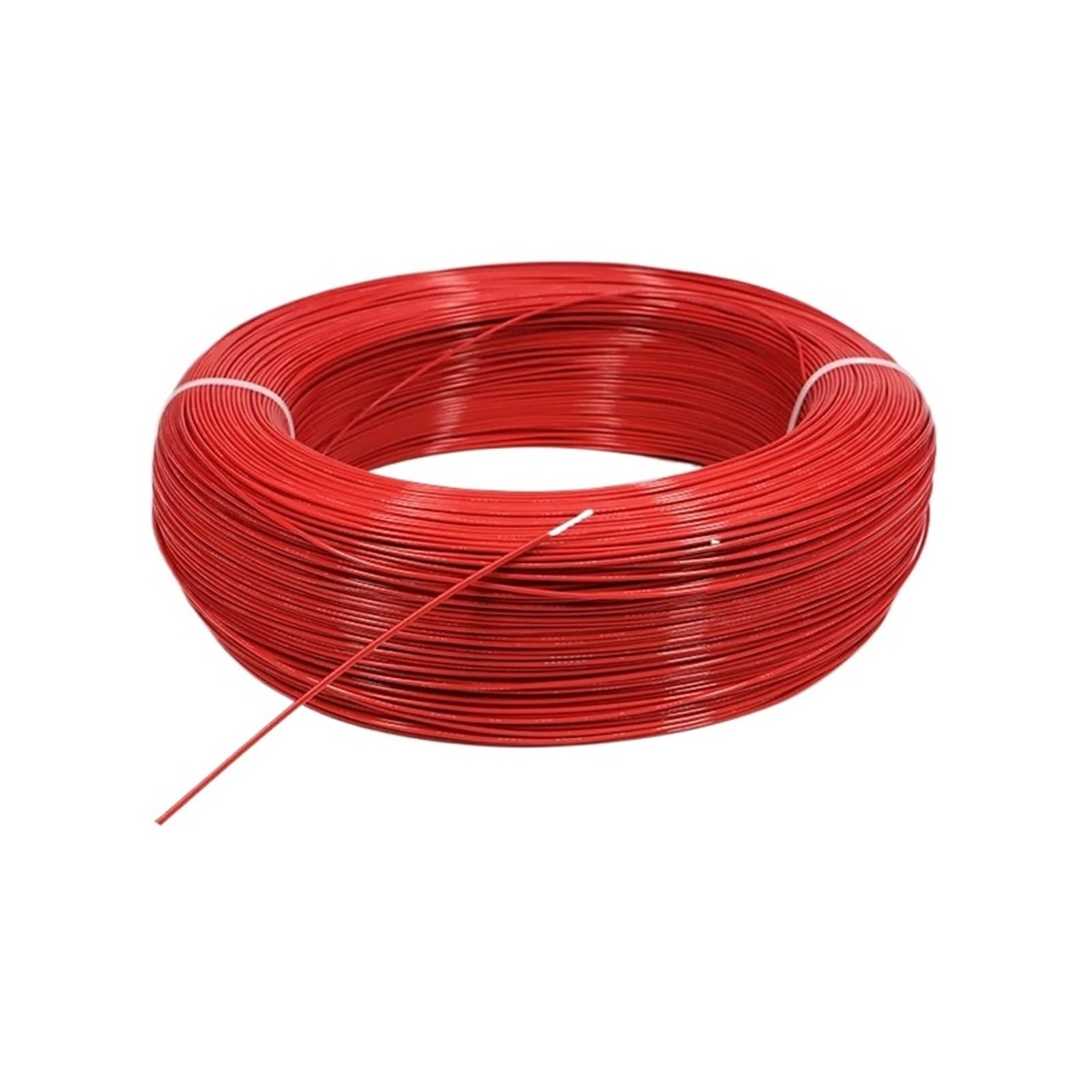 Cable de PTFE UL1332 de 1~100m, Cable de electrones de alta temperatura aislado de plástico FEP AWG30/28/26/24/22/20/18/16/14/12/10 for impresora 3D(Red,10 METERS_13AWG)