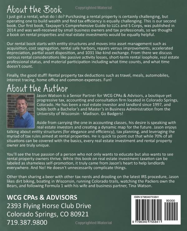 I Just Got a Rental, What Do I Do?: Investors Definitive Guide To Rental Property Taxation And Related Real Estate Investment Considerations - Image 2