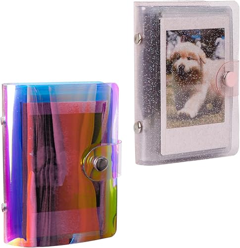 Paquete de 4, 36 bolsillos 2 x 3 pequeños álbumes de fotos para Fujifilm Instax Mini, Polaroid Snap, Z2300, cámaras instantáneas SocialMatic e