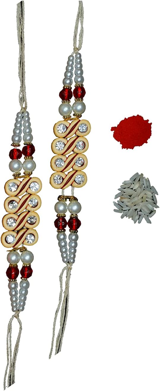 Indian Raksha Bandhan Festival Designer Handmade Colorful Threads Bhaiya Bhabhi Rakhi PS-25