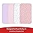 Mini Crib Sheets Fitted 4 Pack for Girls (38 X 24), Compatible with Dream on Me, Delta Porta Crib and Arms Reach Ideal Cosleeper, Pink