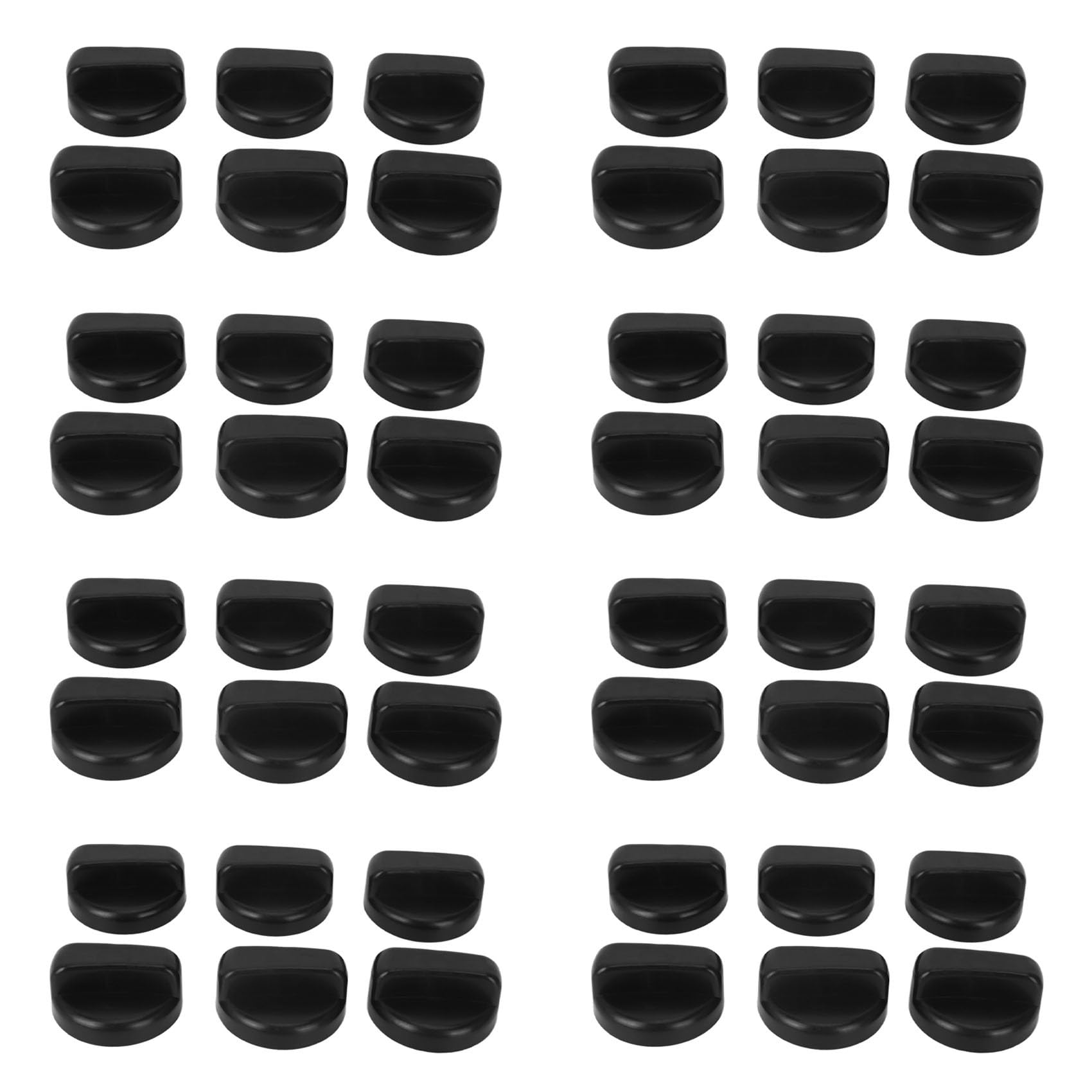 Ctrlzs Black 48 Pcs Kitchen Plastic Gas Stove Cooker Control Knobs