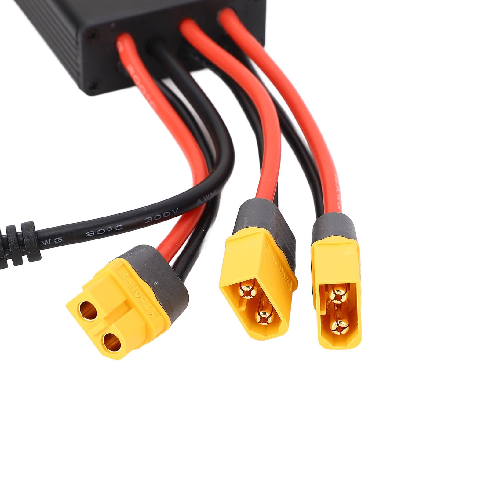 Convertidor de Descarga de batería Doble, Adaptador de batería Dual eficiente para Conector XT60H de Bicicleta eléctrica