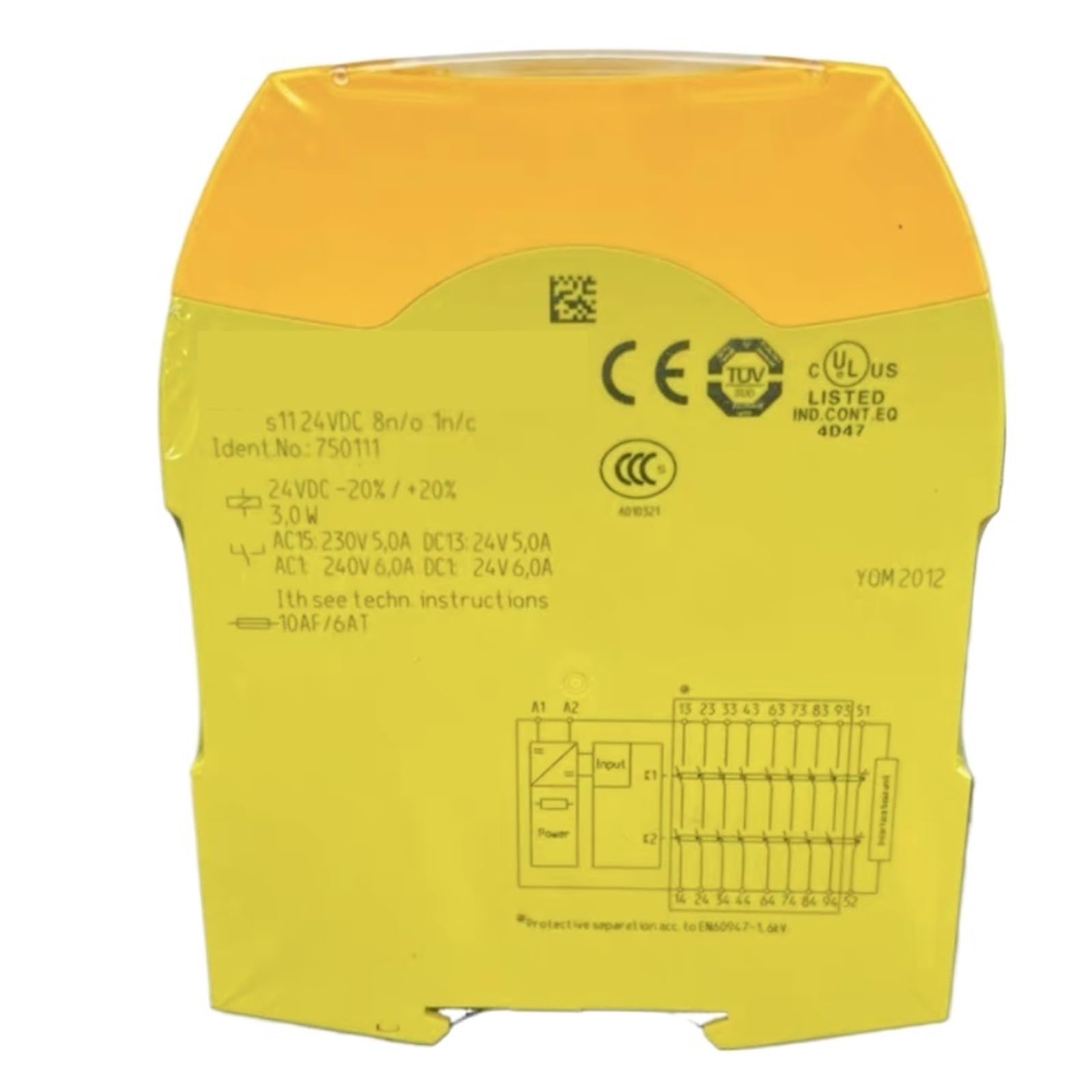 CJKXPZMH 50111 Relay s11 24VDC 8 n/o 1 n/c