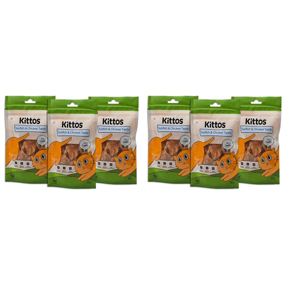 Kittos Sunfish and Chicken Twirls, 35 g (Pack of 6) (B0D7Z9LY9R) Amazon Price History, Amazon Price Tracker
