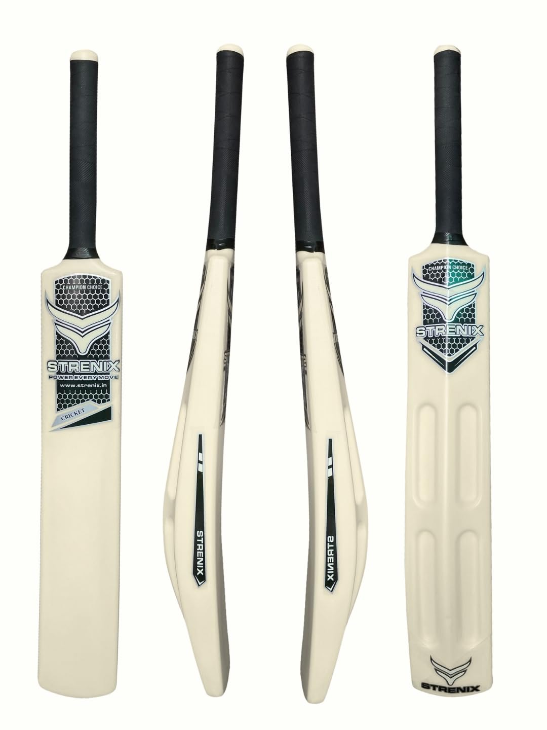 STRENIX Unique Edition Ivory Scoop Cricket Bat | Premium Hard Plastic, Heavy Quality, 34 Inch | Luxe Scoop Design for Tennis Ball Cricket-image-19