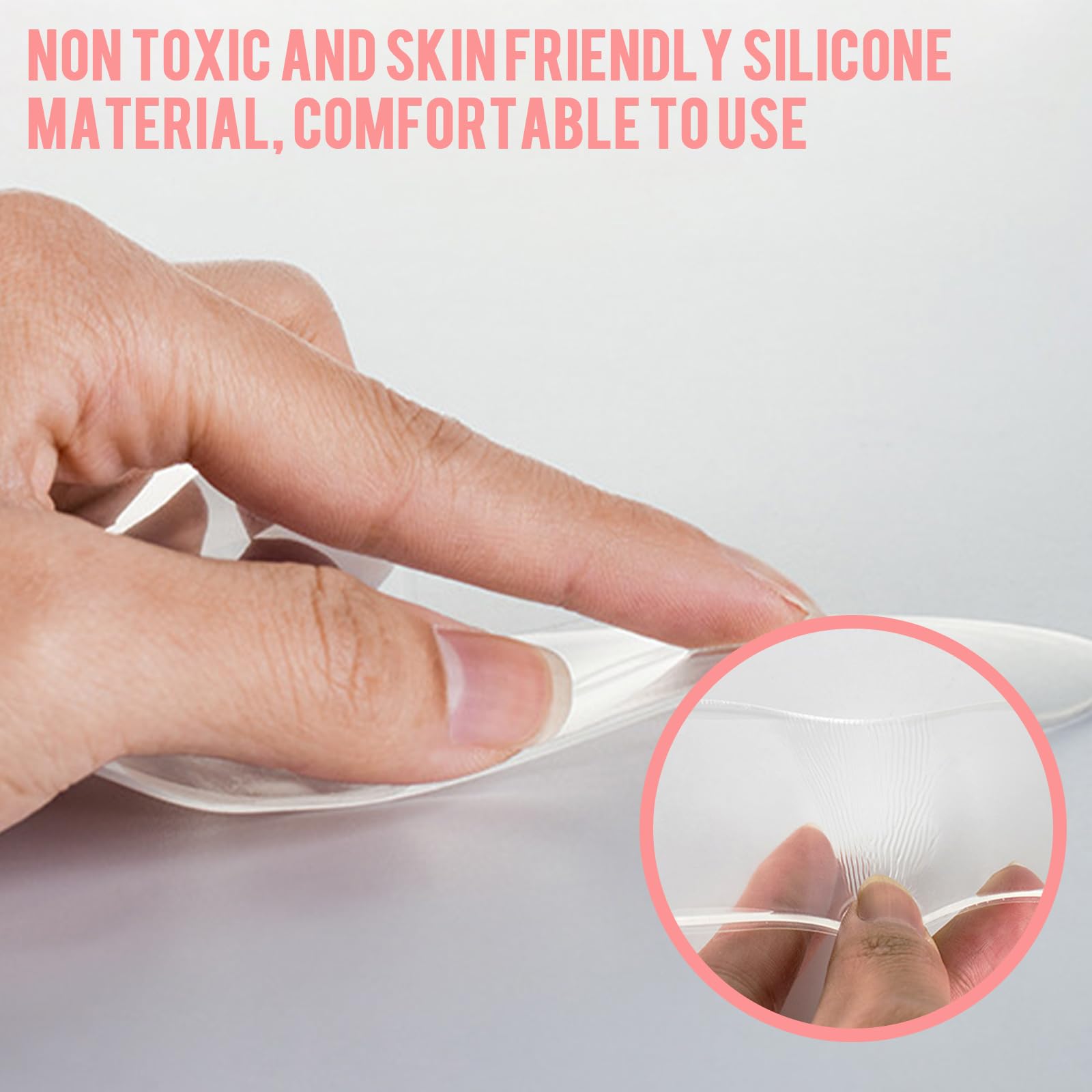 Pacify 8 parches de silicona antiarrugas para la frente, parches de silicona reutilizables antiarrugas para suavizar las arrugas de la frente y la cara y líneas finas durante la noche