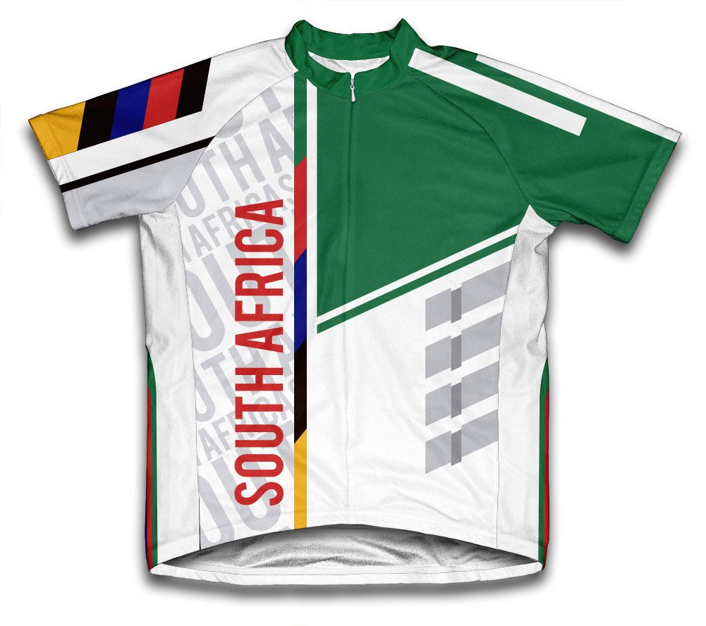 ScudoPro South Africa Short Sleeve Cycling Jersey for Men - Size 4XL White