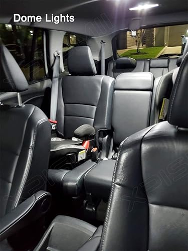 Miniatura 6 de Kit de luz interior LED blanca piloto de 17 piezas, 6000 K, repuesto para Honda Pilot 2009 2010 2011 2012 2013 2014 2015, con diagrama de colocación