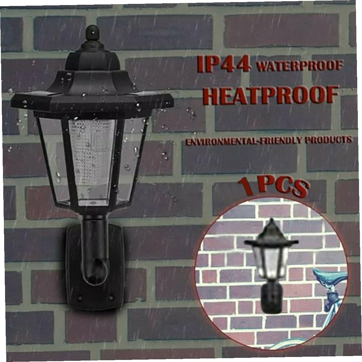 Toddmomy 2 Stück Solarbetriebene Sechseckige Wandleuchte Schwarz Wetterfeste Solar Wandlampe für Garten und Terrasse Platzsparende Außenleuchte mit Wandmontage
