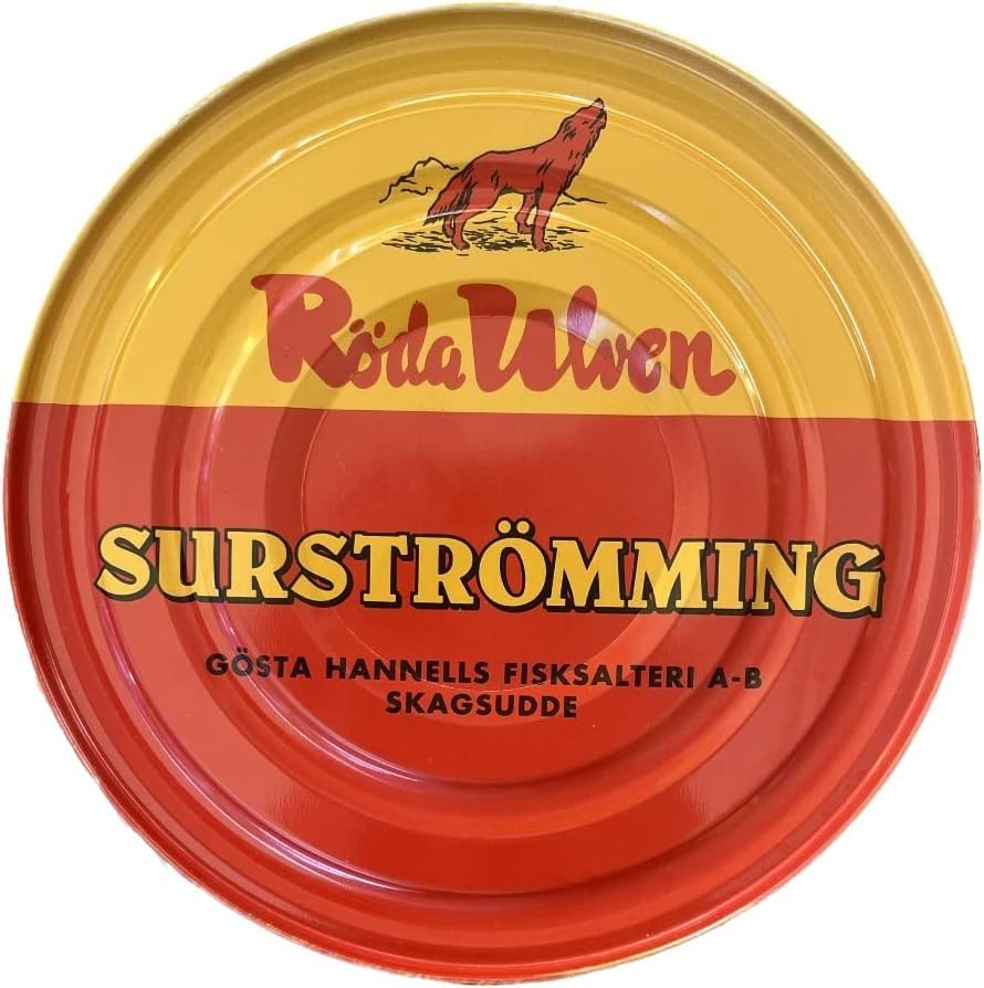 SURSTRÖMMING HERING | GEKÜHLT GELAGERT & VERSENDET | RÖDA ULVEN 300G DOSE | FERMENTIERTER FISCH AUS SCHWEDEN