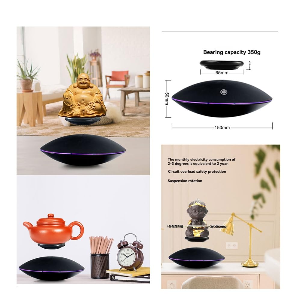 Supporto Display A Levitazione Magnetica A Rotazione 360°, capacità 300g, Appassionati di Tecnologia - Spina EU