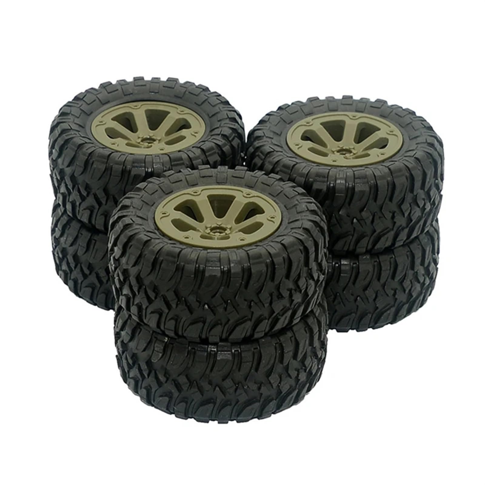 Neumáticos RC para Fayee para FY004A 1/16 6WD Piezas De Repuesto Coche Teledirigido 6 Uds FY004-15 33Mm Ancho Neumáticos RC Accesorios Actualización Ruedas