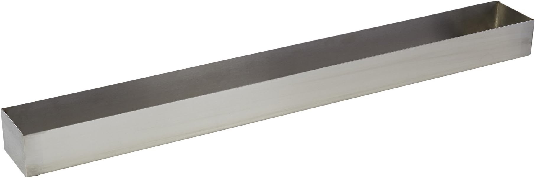 Silver Rectangular Planter Box by Gus Modern, Made from Watertight Brushed Stainless Steel, 2'' H x 30'' W x 3'' D