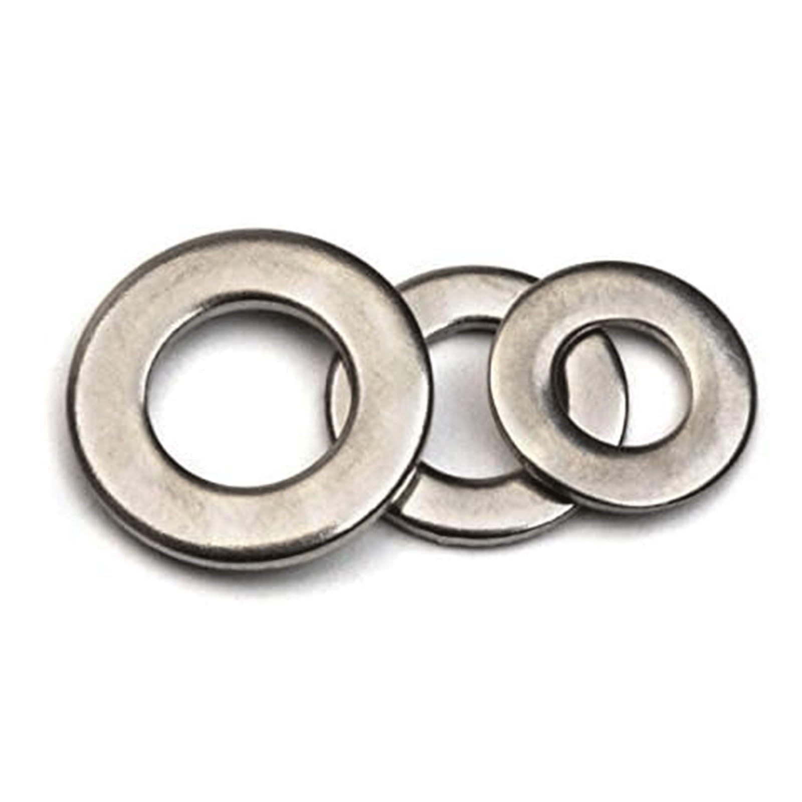 BKEKM Rondelle Piatte 255 pz/Scatola M4 M5 M6 Kit rondelle Piatte Fissaggio Hardware Guarnizioni esagonali rigide in Acciaio Inossidabile Rondelle Piane Piane