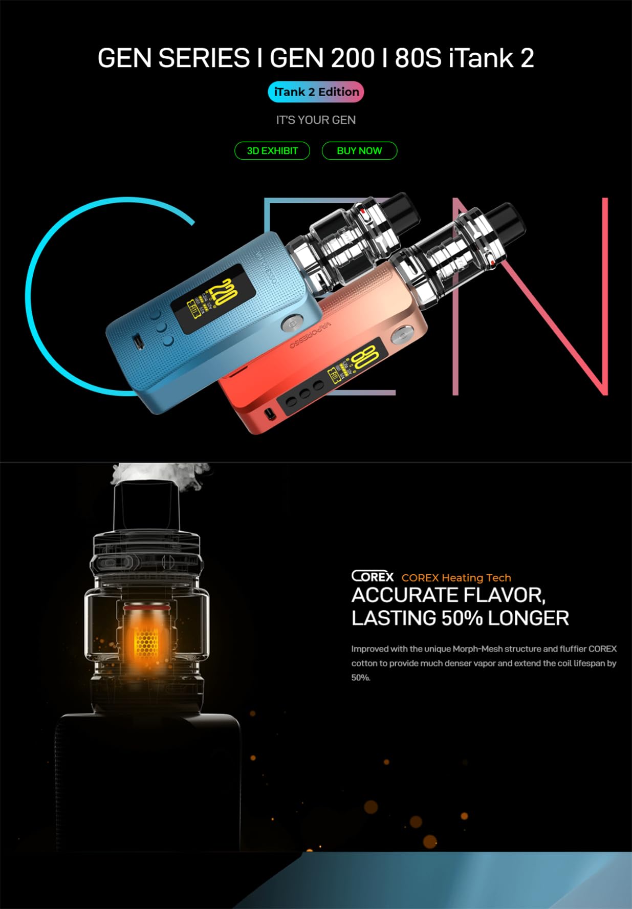 vaporesso gen 80s itank 2 Vaporesso Gen 80 S iTank 2 main image 1