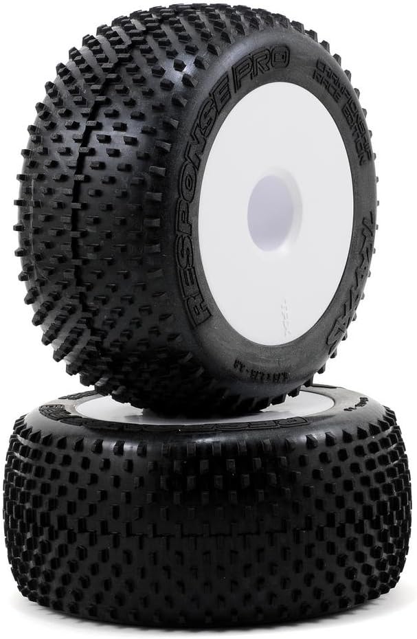Neumáticos Traxxas 5375R Pro Response prepegados en ruedas de plato de 3,8", 17 mm (par)