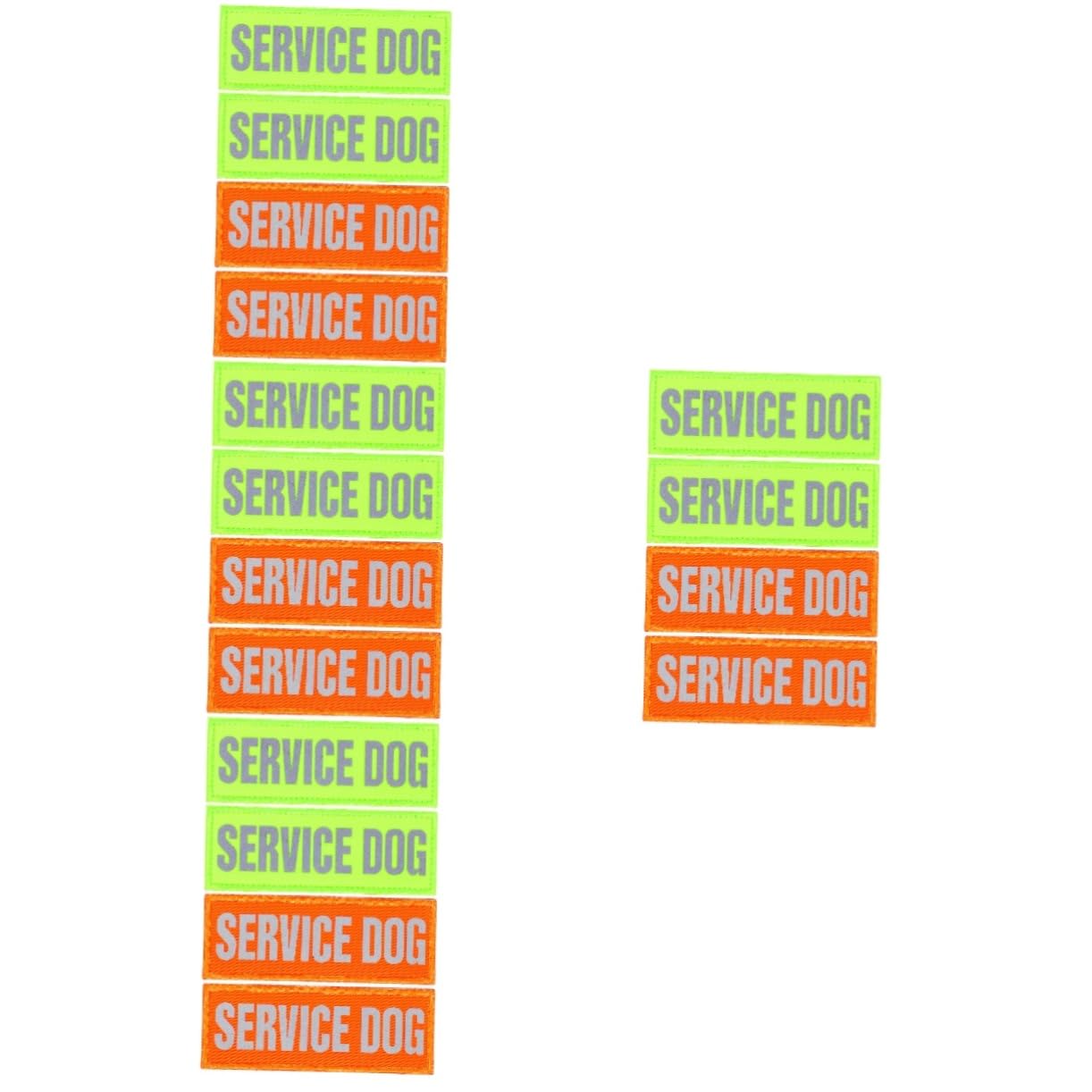 BESPORTBLE 16pezzi Pettorina Riflettente Per Cani Con Patches Adesivi Decorazioni Per Imbracature Per Cani Di Servizio Accessori Pratici e Sicuri Per Passeggiate Notturne
