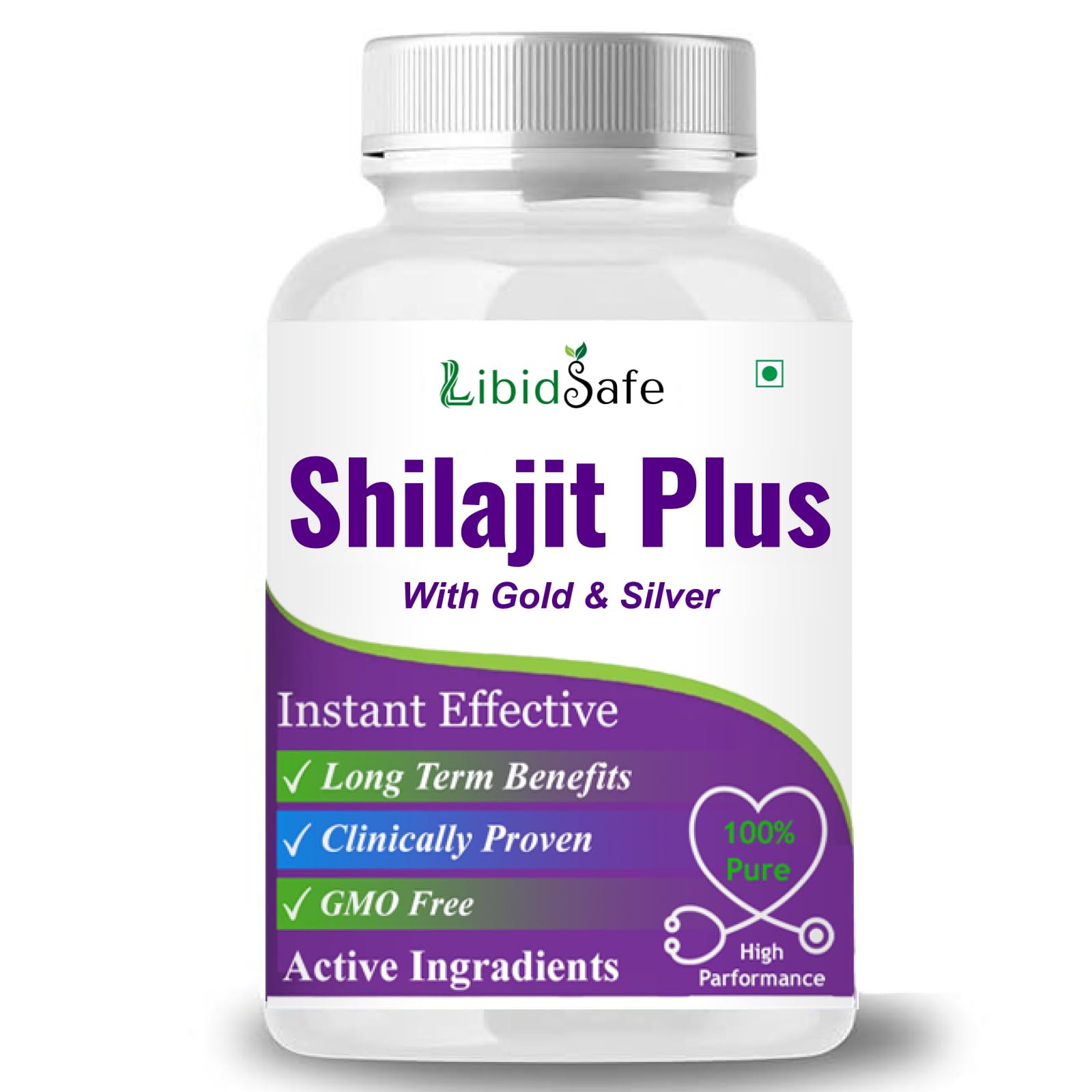 Original himalayan ayurvedic mineral resin with gold & silver capsules - 100% ayurvedic himalayan formula for strength, stamina & energy - pack of 30