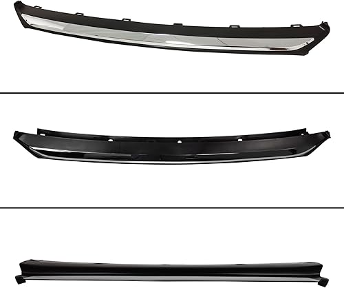 Miniatura 10 de YLT AUTO Cubierta de parachoques delantero superior + rejilla inferior de repuesto para entrada de aire delantera con ribete cromado para Honda