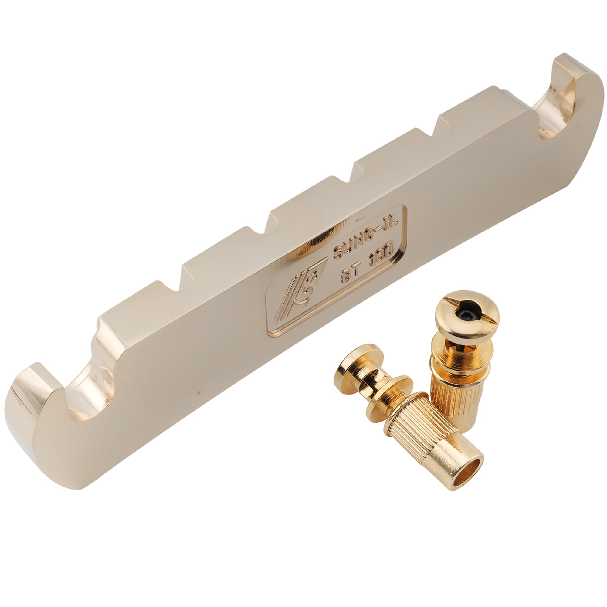 175タイプテールピース ゴールド リンツ楽器 / SCUD アーチトップギター用テールピース TP-175GS