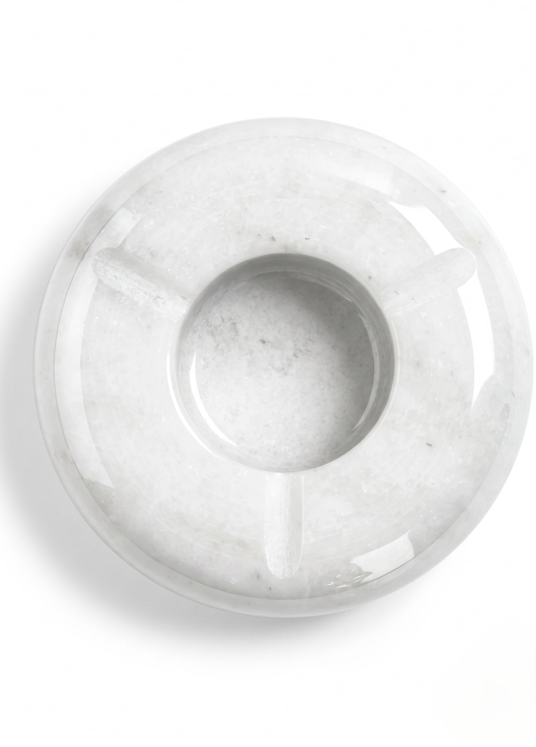 NEXDESI HUB Marble Ashtray | Round Stone Decorative Tray | Heat Resistant Tabletop Utility Holder-image-28
