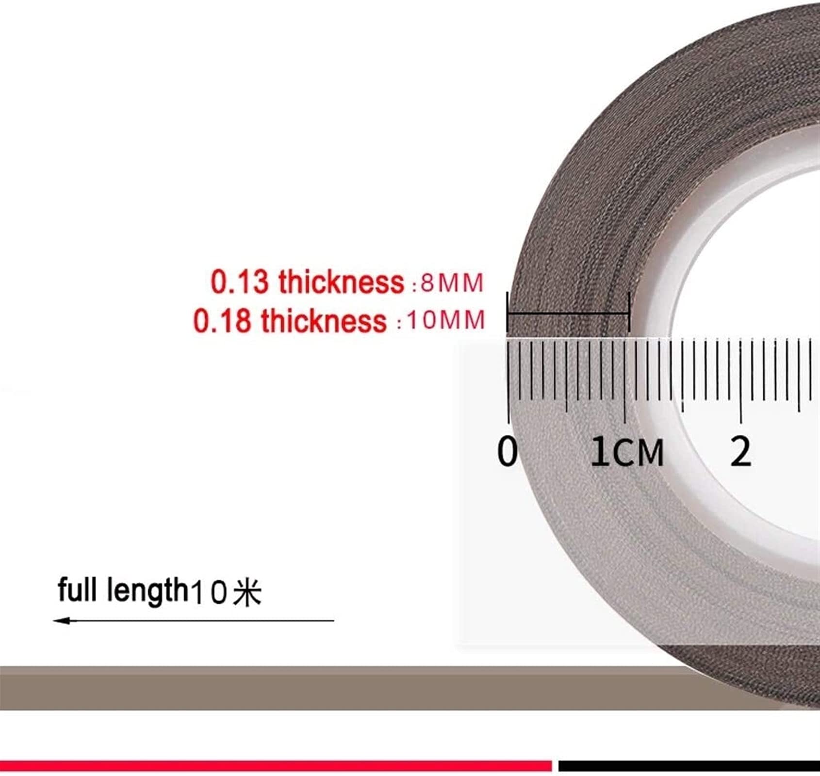 Cinta para altas temperaturas, Cinta de teflón de alta temperatura de 300 grados, aislante contra incendios, 973, 13-60 mm x 10 m(60mm wide x10m long)