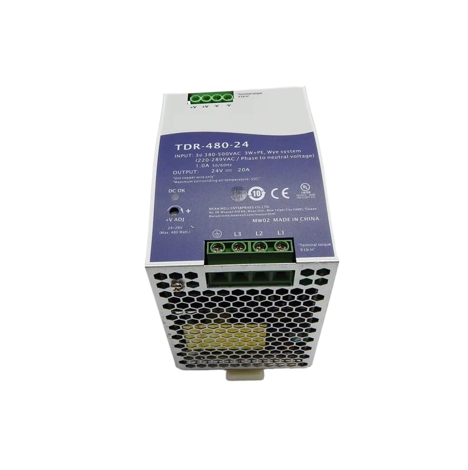 JJKKOZVQF TDR-480-24 TDR-480-48 480W 24V 48V 10A 20A Power Supply(TDR-480-24)