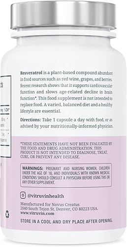 Miniatura 9 de Vitruvin Beauty + Comfort Pack COQ10 200mg + Trans- Resveratrol 500mg + Curcumina 500mg, vegano, sin OMG, sin gluten, sin gelatina. Piel saludable,