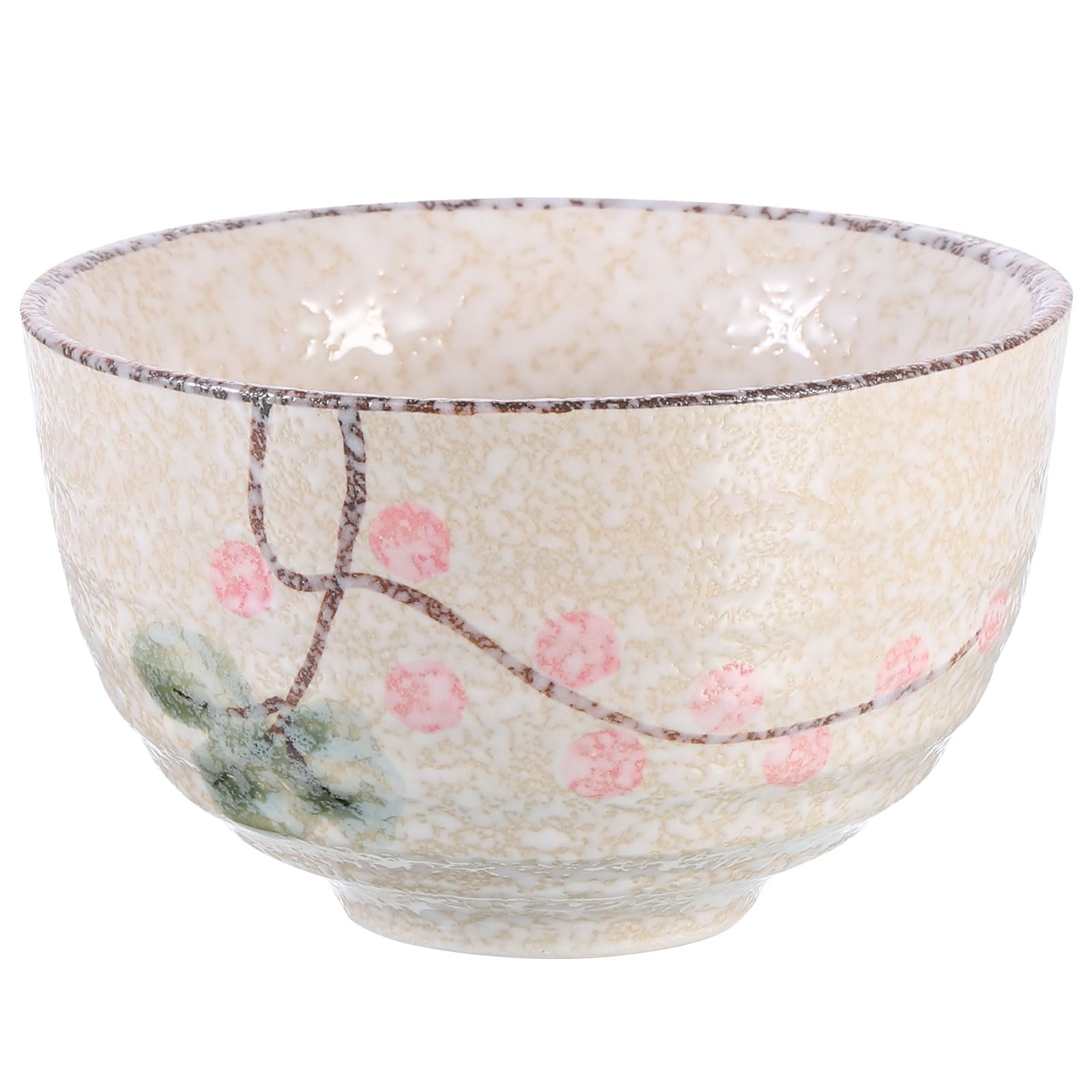 Bol à matcha de cérémonie en céramique fait main, l'élégance du chawan japonais beige